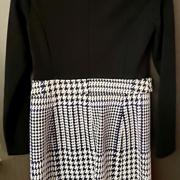 Beautiful DKNY black & houndstooth dress.  Size 4 Excellent Condition - Picture 4 of 10